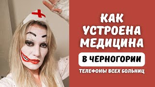 Медицина в Черногории, контакты и телефоны всех поликлиник и больниц в Черногории