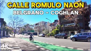 【4K】Buenos Aires  - Las CASAS más BONITAS están en ESTA CALLE | Calle Rómulo Naón, Belgrano, Coghlan