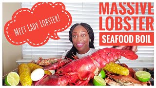 Giant Lobster Mukbang | Massive Seafood Boil