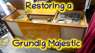 Restoring a Grundig Majestic (SO161Ua) 1960's console, Part 2 - Reel tape player