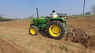 Johndeer5050D 4wd thoti cultivation chesa#driving #former #5050d #johndeere#tractor@driving-and-farming-vlogs