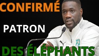 Émerse Faé confirmé au poste de sélectionneur des éléphants de Côte d’Ivoire.