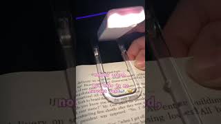 Always reading with this LED book light clip🤩📖💡✨#reader  #shrot