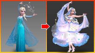 Frozen: Elsa Frozen Glow Up - Disney Princesses Transformation