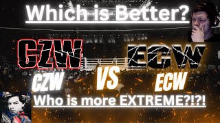 "SHOCKING!! Reacting: CZW vs. ECW (18+) WHO IS MORE EXTREME? 💥🔥 MUST-SEE!"