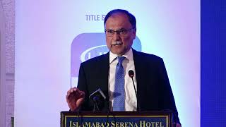 Guest of honor Mr Ahsan Iqbal Chaudhary - AI Summit 2023.