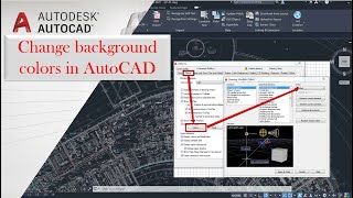 How to change background colors in AutoCAD doe model space and layout