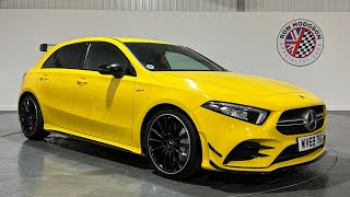 2019 69 Mercedes A35 AMG in Sun Yellow For Sale at Ron Hodgson Specialist Cars