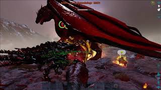 ARK  Primitive plus island alpha dragon fight