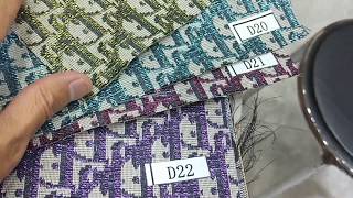 Metallic Lurex Fabrics Designer Dior Polyester Fabrics for Haute Couture Glittering Clothes Fabrics