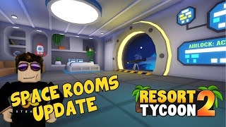 *NEW UPDATE SPACE ROOMS* TROPICAL RESORT TYCOON 2 Roblox