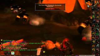 Orc warrior (lvl 56) Doing Leeroy Jenkins in RFC (solo)