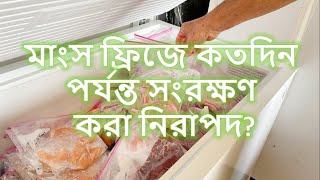 মাংস ফ্রিজে কতদিন পর্যন্ত সংরক্ষণ করা নিরাপদ?