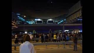 Public on Sheikh Zayed road after Fireworks