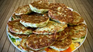 Zucchini tastes better than meat! A quick and easy zucchini recipe. Zucchini pancakes!