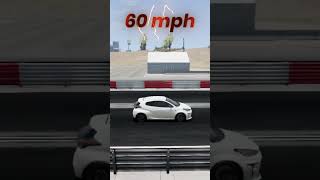 BeamNG Toyota GR Yaris Crash Test #beamng #beamngdrivecrash #beamngdriveshorts