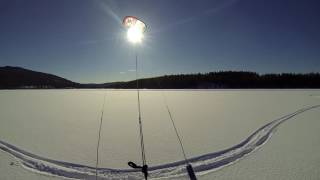 Snow kiting Harestua 24.02.2017