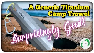 Ultralight Titanium Cathole Backpacking Camp Trowel - Leave No Trace (LNT)