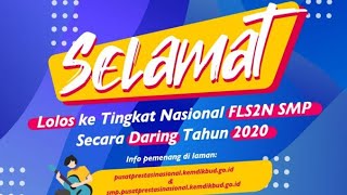 JUARA 1 FLS2N 2020 CABANG MUSIK TRADISIONAL