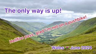 Driving up the Bwlch Y Groes and along the Eunant Valley towards Lake Vyrnwy.