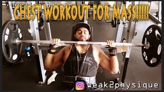 Chest workout for mass