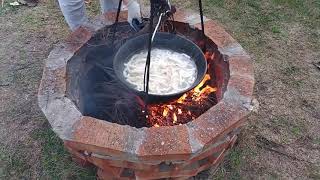 Beef stew and fire