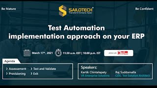 Test Automation implementation approach on your ERP