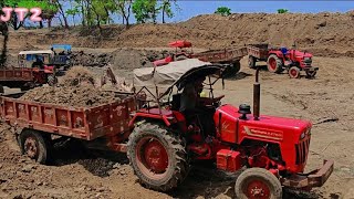 Big pond making by 5 Mahindra tractor 275 di || jcb 3dx xtra power|| overloaded||slo-mo|#tractorlife