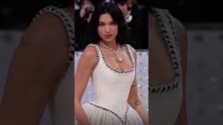 Dua Lipa recreates 1992 Chanel bride look at Met Gala 2023 🤍 #dualipa