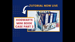 Hogwarts (Harry Potter) Mini Bookcase Tutorial is Live!  #shorts