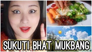 Mukbang : Sukuti Bhat Broccoli | Giveaway Winner + Din Ghamailo Man Ramailo! - VLOG #96