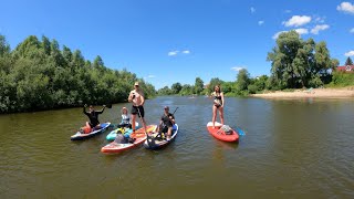 Сплав на SUP-серфах 56 км  Кондурча -  Сок 25-26 июня 2022