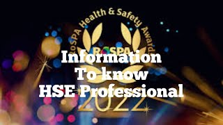 Health and Safety Award RosPa 2022 Registration due date