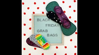 Black Friday Grab Bags Available Now 💖🩸💖 #clothpads #menstrualcup #period #shorts #reusablepads