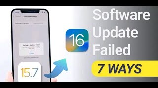 Software Update Failed iOS 15.7? iPhone won´t update from iOS 15.7 to iOS 16 2022