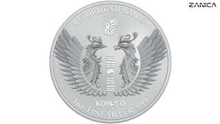 2023 Korean Phoenix 1oz Pure Silver Bullion Round