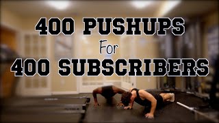 400 pushups for 400 subscribers + Q&A! (Featuring Amory)