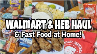 WALMART CHRISTMAS HAUL | What's For Dinner? | HEB GROCERY HAUL |   Cook with Me!