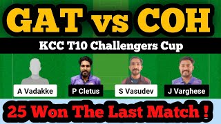 GAT vs COH Dream 11,GAT vs COH Dream 11 Team,GAT vs COH Dream 11 Prediction Today Match,