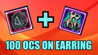 Using 100 OCS on earring - Digimon Masters Online