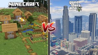 MINECRAFT VILLAGE vs GTA 5 CITY - WHO IS BEST?