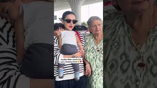 #GauaharKhan gets snapped at the airport with her son and mom! 😍❤️ #shortsvideo