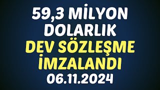 59,3 MİLYON DOLARLIK DEV SÖZLEŞME İMZALANDI #borsa #hisse #yorum #kaphaberi #kontrolmatik #kontr