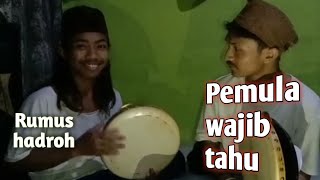 tutorial Hadroh || rumus Hadroh untuk pemula || kang Bimbim kw || santri gondrong