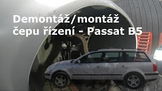 Demontáž/montáž čepu řízení z těhlice - Passat B5