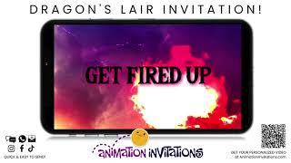 Dragon's Lair Party - CUSTOMIZE THIS VIDEO INVITE!