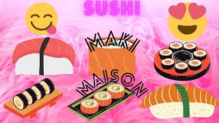 Sushis Maki California Rolls  🍣😋 Maison 🍱