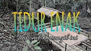 Membangun Pondok Bambu Kecil di Tengah Alam | DIY Sederhana dan Hemat Biaya