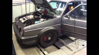 VW Golf Mk. II with R32 engine - Dyno Run at Beek Auto Racing