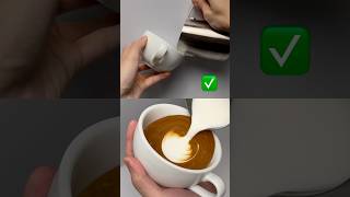 Latte art tutorial 拉花初學必知#lattearttutorial #latteart #shorts